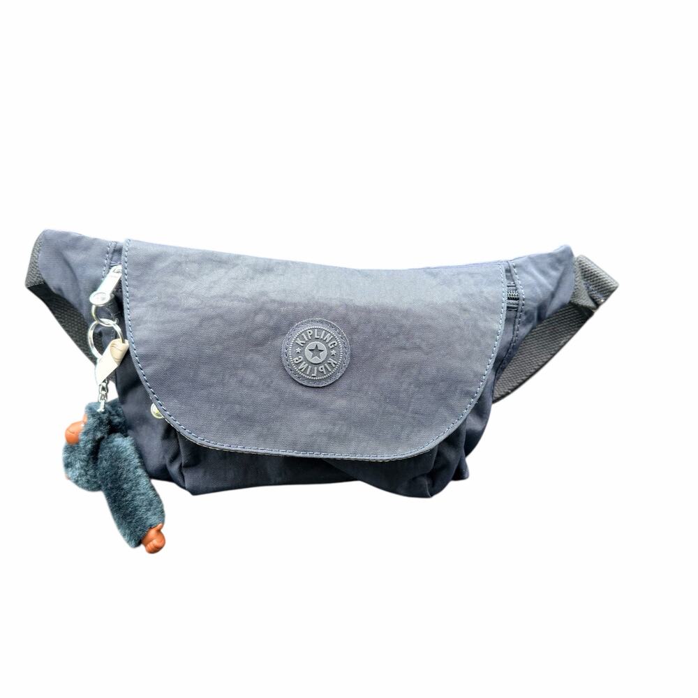 Kipling Arvin Waist Pack Fanny Pack True Blue Tonal Monkey Charm